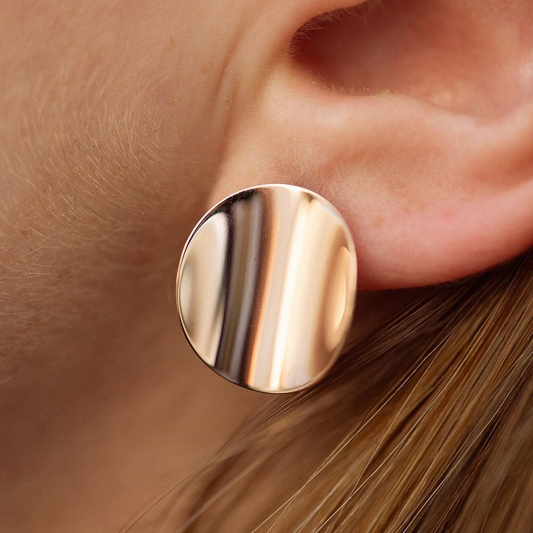 Золотые серьги "Совершенство" 470085 от ювелирного магазина Оникс - 2