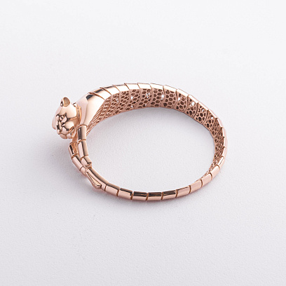 Браслет "Пантера" у червоному золоті б05828 №5