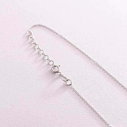 Кольє "Конюшина" в білому золоті кол02173 №5