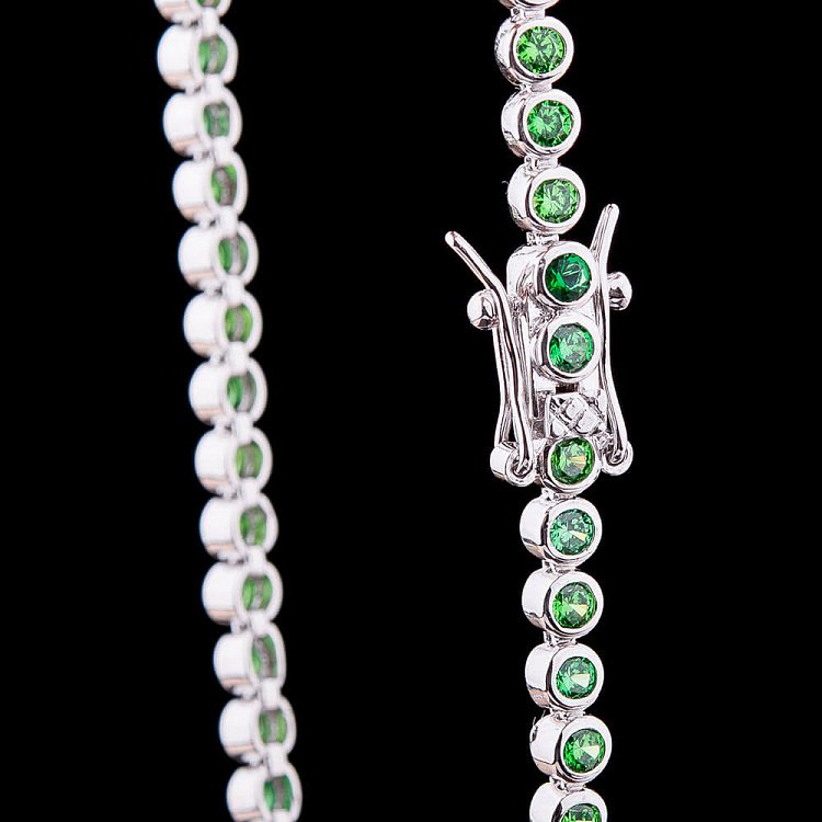 Срібний браслет з фіанітами 14909 від ювелірного магазину Онікс - 3