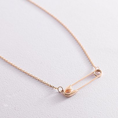 Кольє "Шпилька" у жовтому золоті кол02254 №6