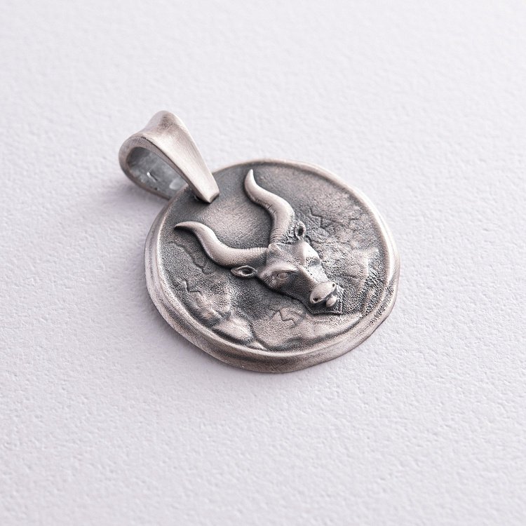 Серебряный кулон "Знак зодиака Телец" 133221тілець от ювелирного магазина Оникс - 9
