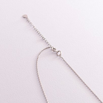 Срібне кольє з фіанітами 181198 №6