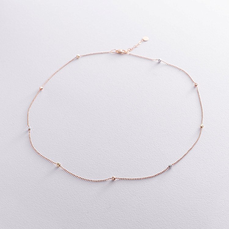 Золотое колье "Шарики" кол01614 от ювелирного магазина Оникс