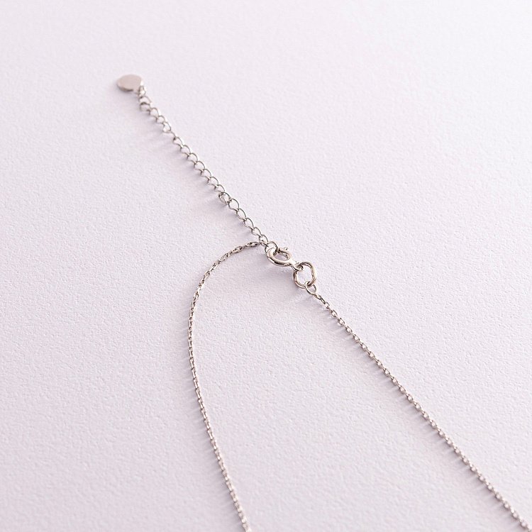 Срібне кольє з фіанітами 181198 від ювелірного магазину Онікс - 5