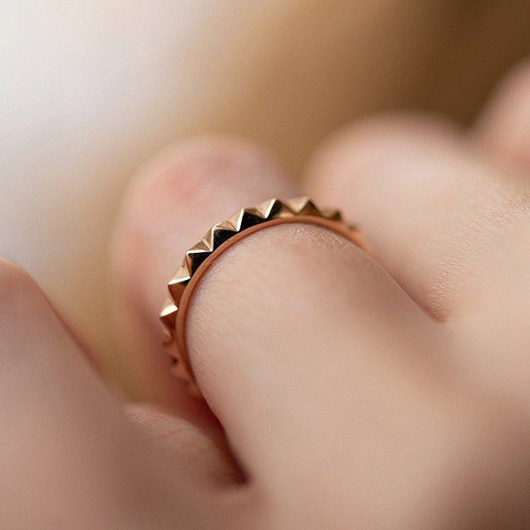 Каблучка "Mona" у червоному золоті к07408 від ювелірного магазину Онікс - 7