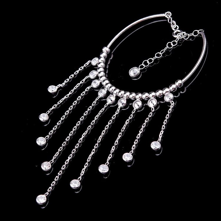 Срібний браслет з фіанітами 14980 від ювелірного магазину Онікс - 4