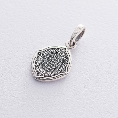 Серебряная ладанка "Образок Божией Матери "Знамение" 132968 №3