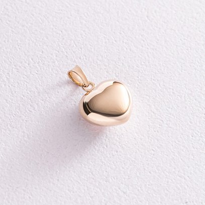 Кулон "Серце" у жовтому золоті п03666