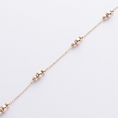 Браслет "Шарики" в желтом золоте б05515 №3