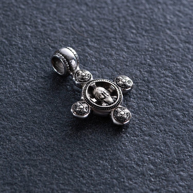 Золотий хрестик "Спас Нерукотворний. Ангел Охоронець" п03795 від ювелірного магазину Онікс