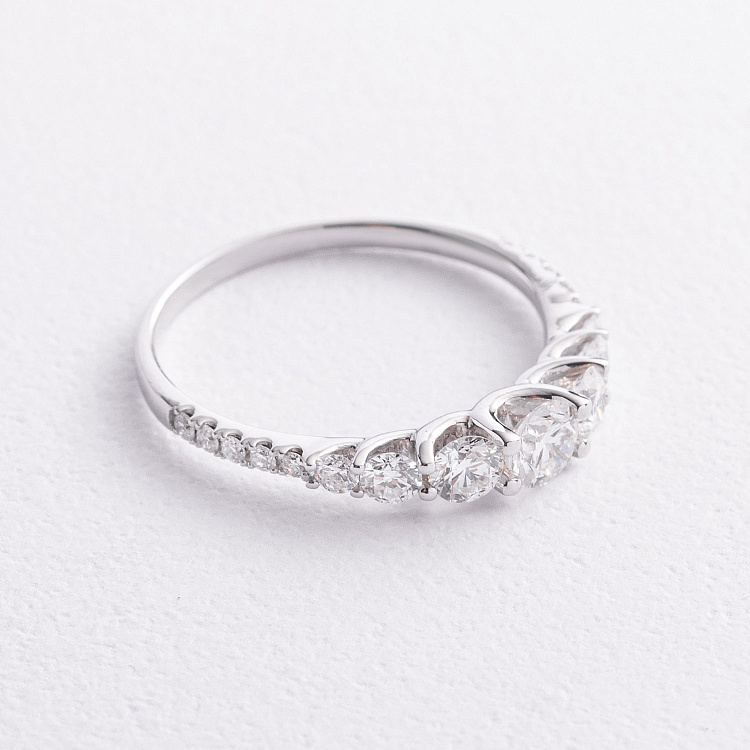 Золота каблучка з діамантами кб0681mi від ювелірного магазину Онікс - 1