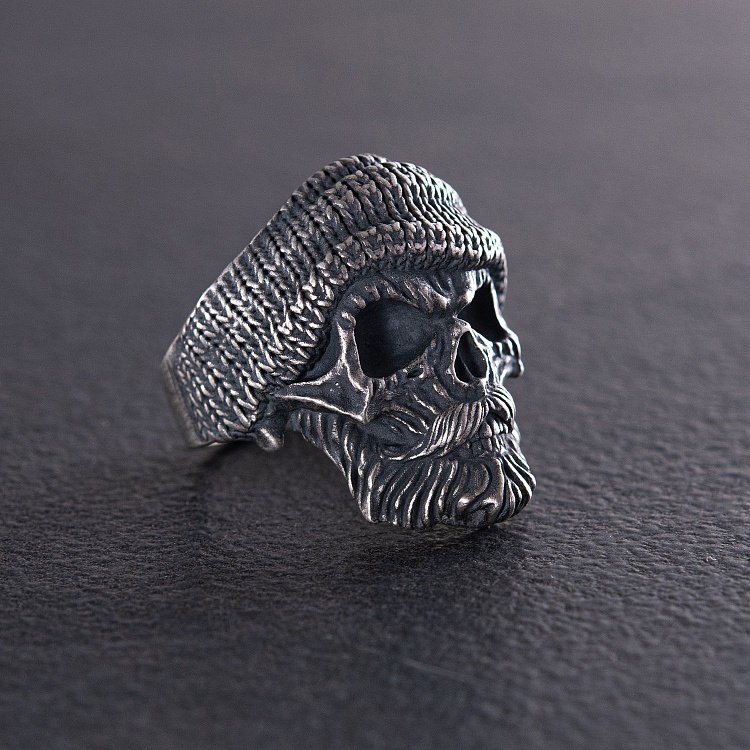 Срібна каблучка "Череп" 112689 від ювелірного магазину Онікс - 3