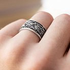Серебряное кольцо "Японская волна" 7026 от ювелирного магазина Оникс - 20