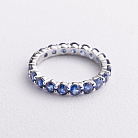 Золотое кольцо с дорожкой камней (сапфиры) кб0483nl от ювелирного магазина Оникс - 3