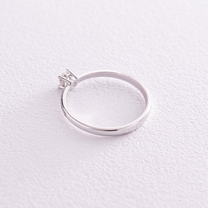 Заручальна золота каблучка з діамантами 227811121 №4