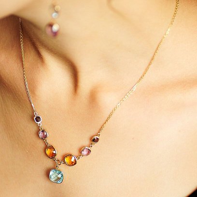 Кольє з натуральними каменями кол00530 №3