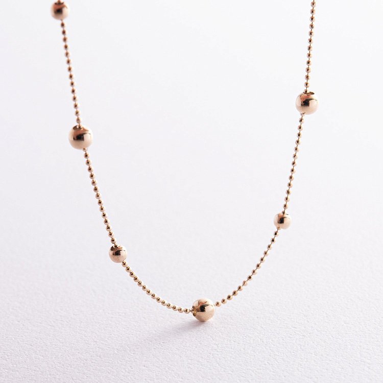 Браслет "Кульки" в ﻿жовтому золоті б04889 від ювелірного магазину Онікс - 2