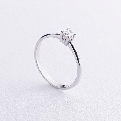 Заручальна золота каблучка з діамантом 225811121