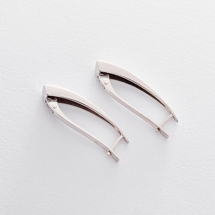 Золотые серьги на английской застежке с04813 от ювелирного магазина Оникс - 2