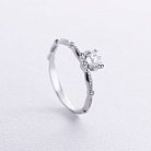 Заручальна каблучка з діамантами (біле золото) 229201121 от ювелирного магазина Оникс