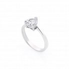 Серебряное помолвочное кольцо (фианит) 111978 от ювелирного магазина Оникс