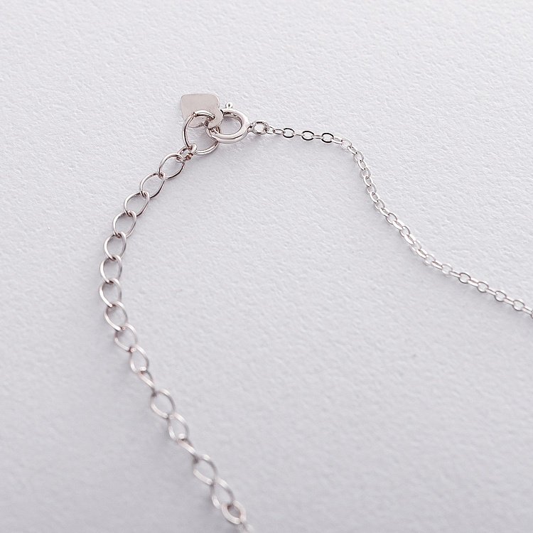 Серебряное колье Разноцветное 18895 от ювелирного магазина Оникс - 8