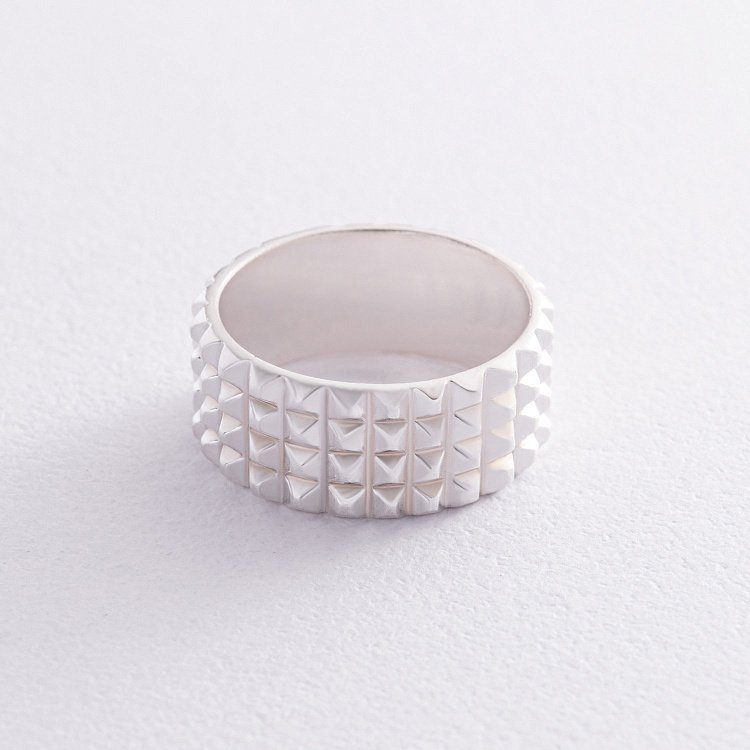 Широка срібна каблучка "Б'янка" 112692 від ювелірного магазину Онікс - 17