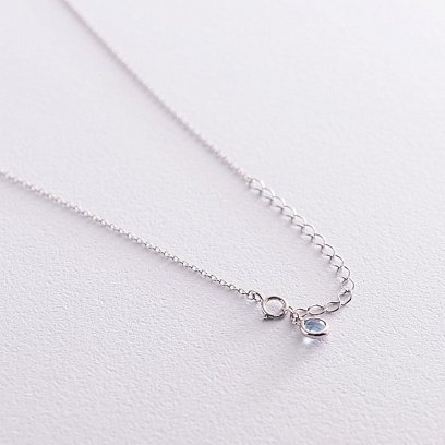 Золотое колье (аметист, топаз) кол01858 №11