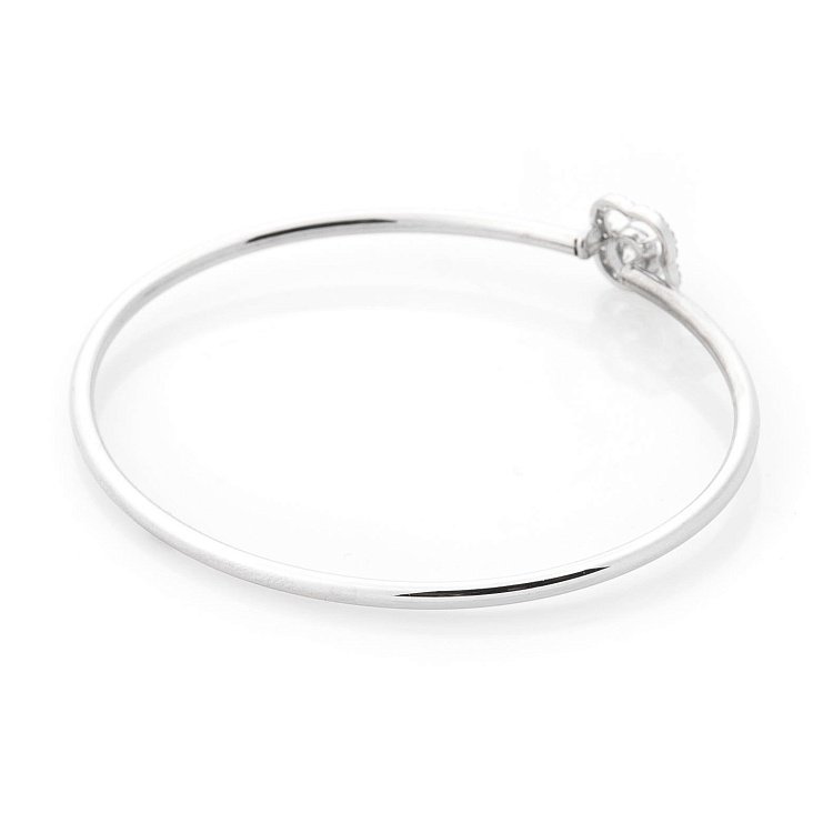 Золотий браслет "Конюшина" з фіанітами б03503 від ювелірного магазину Онікс - 2