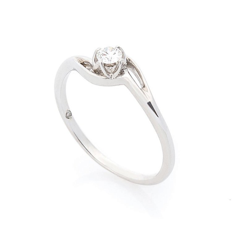 Золотое помолвочное кольцо с бриллиантом zberdh47 от ювелирного магазина Оникс