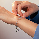 Браслет "Кульки" у білому золоті б05762 от ювелирного магазина Оникс - 1