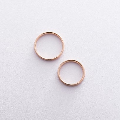 Золота обручка 3 мм (фантазійний мат) обр00406 №2