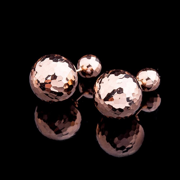 Золоті сережки "Кульки" с03933 від ювелірного магазину Онікс