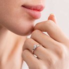 Помолвочное золотое кольцо с бриллиантом 219751121 от ювелирного магазина Оникс - 2