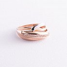 Золотое кольцо с фианитами к04944 от ювелирного магазина Оникс