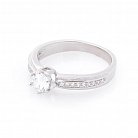 Серебряное помолвочное кольцо (фианиты) 112070 от ювелирного магазина Оникс - 1