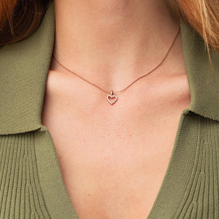 Золотий кулон "Сердечко" (діамант) пб0175nl від ювелірного магазину Онікс - 4