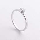 Заручальна золота каблучка з діамантом кб0695м от ювелирного магазина Оникс