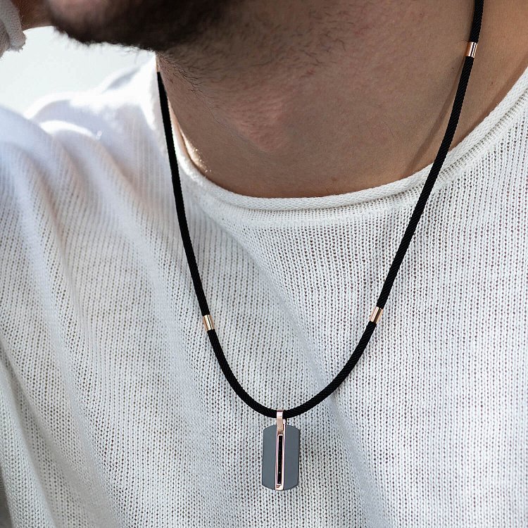 Жетон із червоного золота (цирконій, фіаніти) 503-00002/2 від ювелірного магазину Онікс - 3