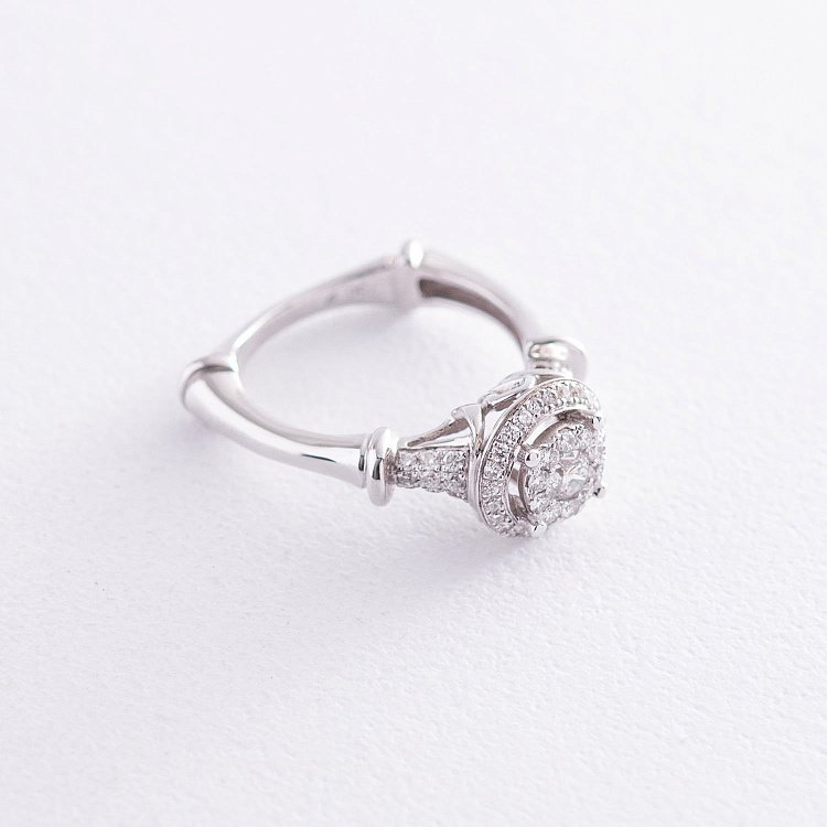 Золота каблучка з діамантами к543 від ювелірного магазину Онікс - 2