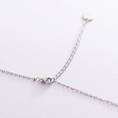 Серебряное колье "Крестики" (9 шт) 181034 №4