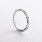 Золота каблучка з доріжкою діамантів 236851121 от ювелирного магазина Оникс