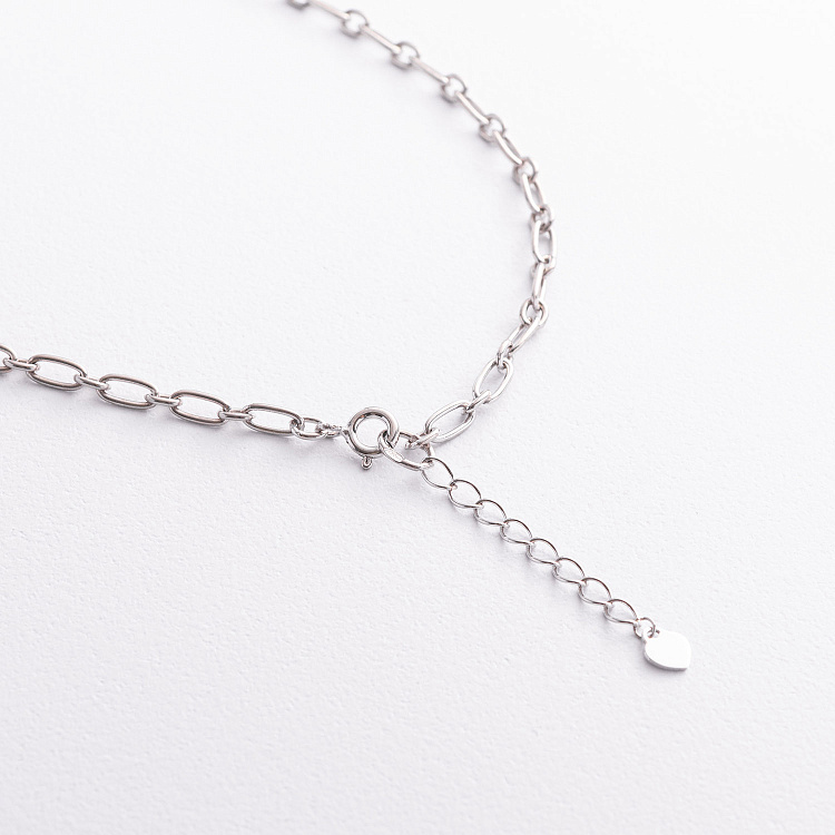 Срібне кольє "Ланцюжок" 908-01511 від ювелірного магазину Онікс - 2