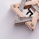 Золотий кулон "Зірка Давида. Символ CHAI" (діаманти) 1118б от ювелирного магазина Оникс - 2