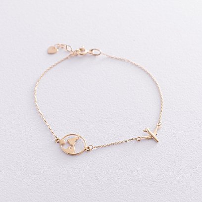 Браслет в жовтому золоті "Навколосвітня подорож" б04577