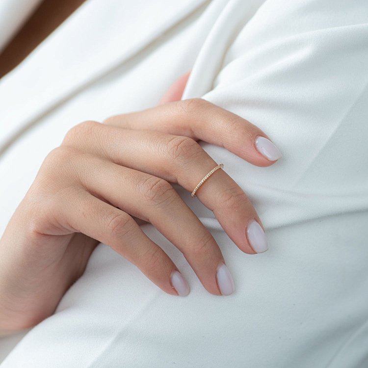 Золотое кольцо с бриллиантами 160604ch от ювелирного магазина Оникс - 3