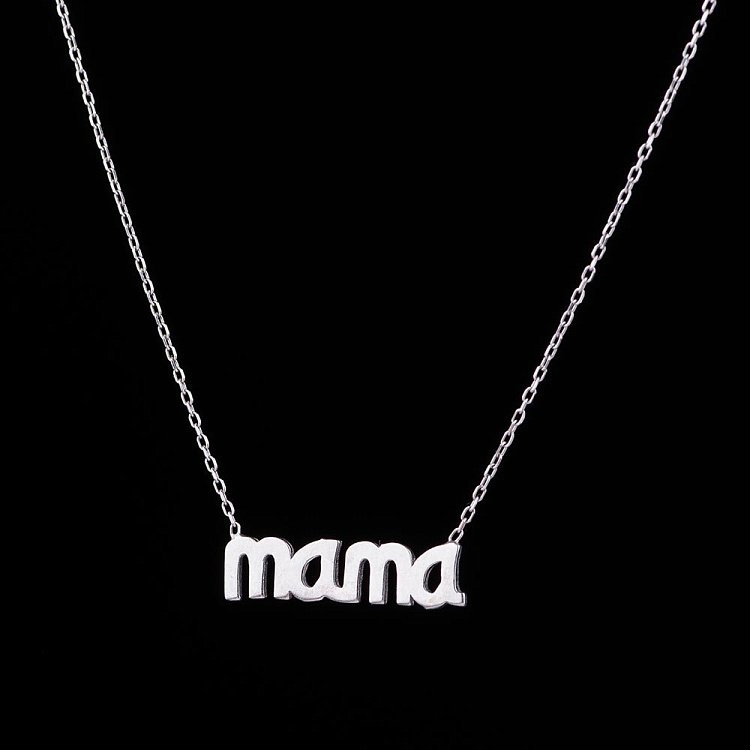 Серебряное колье Мама 18555 от ювелирного магазина Оникс - 5