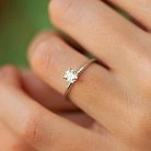 Помолвочное кольцо с бриллиантом (белое золото) 227841121 от ювелирного магазина Оникс - 3