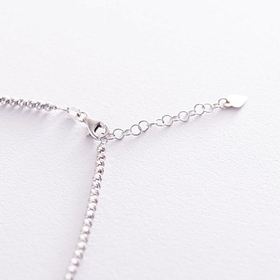 Срібне кольє "Кульки" 181073 №5